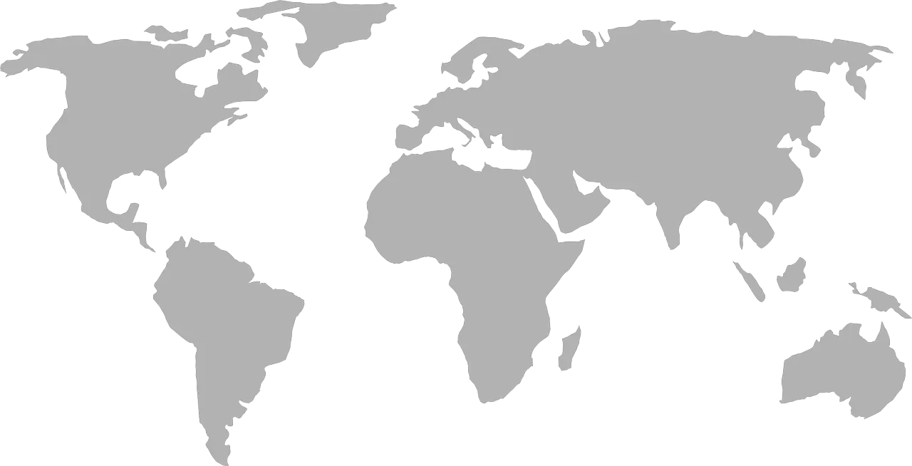 wereldkaart in goud en wit
